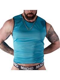 MACHO - T-SHIRT BLU L/XL